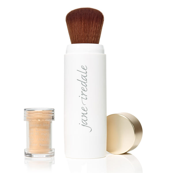 jane iredale powder-me brush tanned zonbescherming poeder kopen of bestellen in een webshop & verkooppunt voor make-up in belgië & nederland