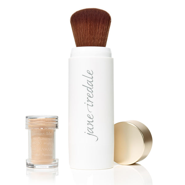 jane iredale powder-me brush nude zonbescherming poeder kopen of bestellen in een webshop & verkooppunt voor make-up in belgië & nederland